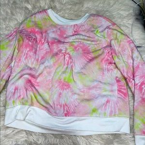 Tie dye crew neck